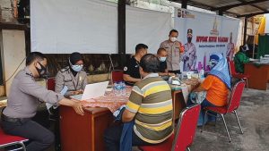 Polsek Pesanggrahan Menggelar Vaksinasi Tahap I, Warga Usia Produktif