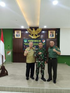 DANDIM 0503/JB Gelar Halalbihalal Dengan Jaring Intel 423 Dan Mitra Jaya KODIM Jakarta Barat