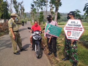 Koramil 03/Bulu, Polsek Bulu Dan Satpol PP Kec. Bulu, Terus Giatkan Himbaun 5M