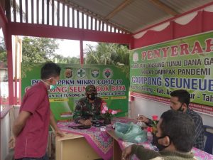 Babinsa Koramil 17/Idt Lakukan Monitoring Pokso PPKM Di Desa Binaanya