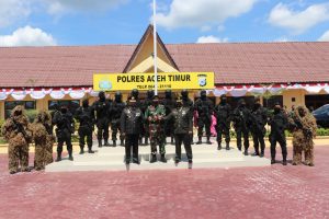 Dandim 0104/Atim Dan Danyon RK 111/KB Mendadak, Pimpin Anggota Serbu Polres Langsa Dan Aceh Timur