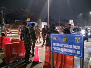 Checkpoint Penyekatann Lalin Jln .Raya Bogor KM.28 Kel. Pekayon, Pasar Rebo Jaktim