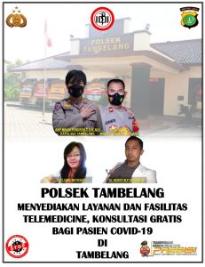 Polsek Tambelang Menyediakan Layanan Fasilitas Telemedicine, Konsultasi Gratis bagi Pasien COVID-19 di Tambelang