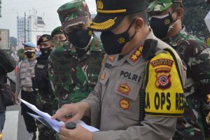 Penegakkan PPKM, Danrem 061/SK Minta Aparat Yang Bertugas Tetap Humanis