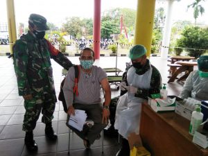 TNI AD Kejar Target Vaksinasi Dosis Kedua di Palangka Raya