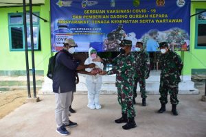 Dukung Peserta Vaksin Covid 19, Danrem 174 Merauke Siapkan 12 Ekor Sapi