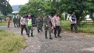 Satgas Pamtas RI – RDTL Sektor Barat Bersinergi Tegakkan PPKM di Perbatasan