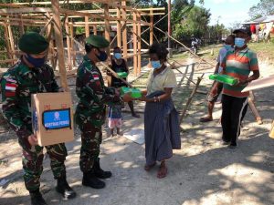 Batalyon Armed 6/3 Kostrad Selenggarakan Program Kostrad Peduli Terhadap Masyarakat Terdampak Covid-19