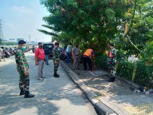 OPS Yustisi Penegakan Disiplin Masker Koramil 02/TB Bersama Tiga Pilar, Jaring 28 Pelanggar Prokes