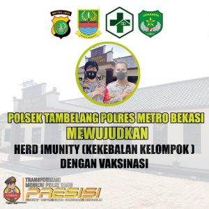 Polsek Tambelang Dukung Vaksinasi Merdeka untuk sambut HUT Kemerdekaan RI