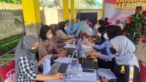 Polsek Bojonggede Melakukan Kegiatan Vaksin Dosis ke II Menargetkan 350 Orang