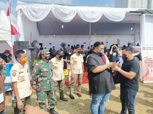 Anggota DPRD F.PKS,Sekda DKI dan Walikota Jakbar Tinjau Giat Vaksinasi di Kelurahan Kalianyar Tambora