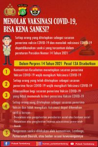 Menolak Vaksin Bisa Kena Sanksi, Kapolsek Tambelang Minta Warga Tidak Takut Ikut Vaksinasi Covid-19
