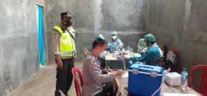 Polsek Tambelang “Gebah” Pandemi Covid-19 menyentuh sampai ke tingkat RT di Desa Sukarapih