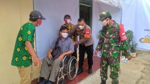 Vaksinasi Merdeka Dosis Ke II dilaksanakan Polsek Bojonggede Di Desa Kedung Waringin