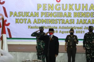 Paskibra HUT Kemerdekaan RI ke 76 di Kukuhkan Oleh Walikota Jakarta Timur