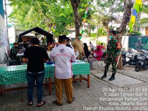 Khusus KTP Domisili Tamansari, 300 Orang Tervaksin Serbuan Koramil 01/Ts