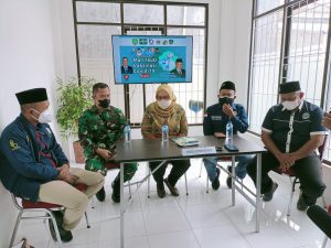 Dandim 0505/JT Pantau Giat Serbuan Vaksinasi Kolaborasi Bersama Sarbumusi PT. Panasonic Gobel