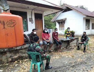 Berkat Edukasi Satgas Yonif 512/QY, Warga Kampung Banda Sadar Prokes