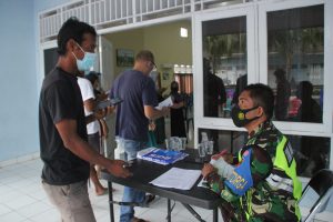 Kembali Gencar Serbuan Vaksinasi di Lanud Sam Ratulangi