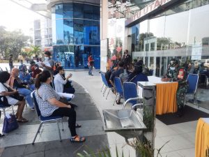 Danramil 02/TB Pimpin Serbuan Vaksinasi TNI Dengan Target 200 Orang