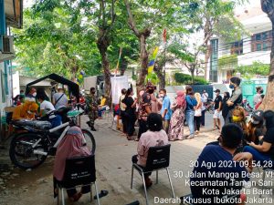 Gencar Tiada Henti, 469 Orang Tervaksin di Serbuan Vaksinasi Koramil 01/Ts