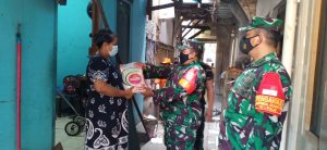 Distribusi Bantuan Beras Tepat Sasaran Oleh Koramil 06/Cakung