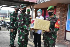 Pangdam I/BB Tinjau Posko PPKM Kelurahan Pasar, Kota Gunungsitoli, Kep. Nias