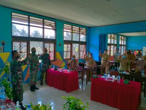 Dengan Tetap Menerapkan Protokol Kesehatan, Satgas Yonif 512/QY Turut Sukseskan Workshop LPMP