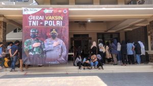 Kegiatan Vaksin Presisi Gerai 1 Polsek Bojonggede Tahap 1 Khusus Untuk Pelajar Diatas Usia 12 Tahun