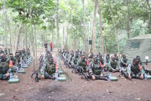 Prajurit Tanjungpura Tunjukkan Kemampuan Tempur di Puncak Latihan YTP Yonif R 641/Bru