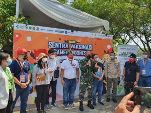 Sentra Vaksin Gamer Indonesia digelar pada 4 dan 5 September 2021 di Xtreme Park BSD