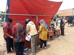 Kapolsek Tambelang Pimpin Kegiatan Vaksinasi Anak Bangsa Peduli Warga Tambelang