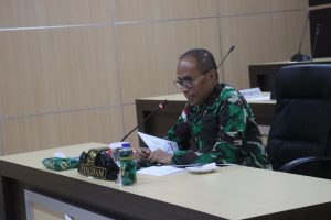 Bahas Kesiapan PON XX, Pangdam XVII/Cenderawasih Ikuti Vicon Dengan Menkopolhukam