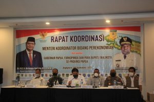 Bahas Penanganan Covid – 19 dan PON XX, Pangdam XVII/Cenderawasih Rapat Dengan Menko Bidang Perekonomian RI