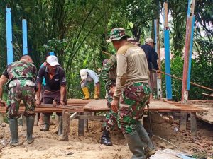 Dandim 1002/HST Apresiasi Warga Relakan Tanah Untuk Bangunan Musholla