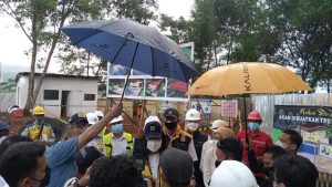 Dirjen PUPR Kunjungi Pembangunan TPST Purwakarta