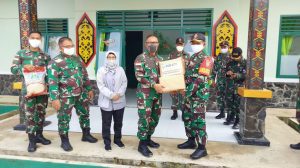 Kunjungan Tim Survei Patok/Pilar Batas Negara dan Sarpras Hankam ke Jajaran Pos Satgas Pamtas RI-MLY Yonif 144/JY