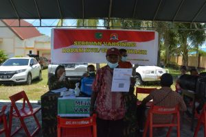 Dukung Program Pemerintah, Kodam XVII/Cenderawasih, Gencarkan Serbuan Vaksinasi Covid -19
