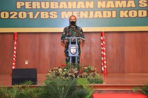 Pangdam I/BB Resmikan Perubahan Nama Satuan Kodim 0201/BS Menjadi Kodim 0201/Medan