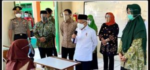 Kunjungi Bogor, Wapres Tinjau Pelaksanaan Pembelajaran Tatap Muka dan Vaksinasi Covid 19