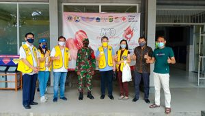 Danramil 07/KB Hadiri Giat Donor Darah Sekolah Note Dame