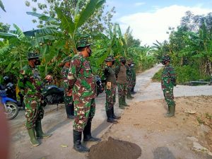Apel pagi di Lokasi Pekerjaan Pra TMMD Reg ke 112 Kodim 0726/Sukoharjo, Kegiatan Rutin Bagian Penting Dalam Pengecekan Kesiapan Personel