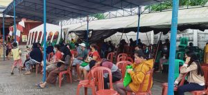 Ketua RW 01 Mengucapkan Terimakasih Pada Romo Asun Yang Sudah Mempasilitasi Halaman Vihara Hemadhiro Mettavati