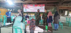 Kolaborasi Pengelola Pasar MPKL Simpang Tiga Dengan Kodim 0505/JT, Semua Pedagang Tervaksin