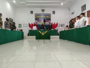 Dandim 0104/Atim Paparkan Rencana Pembangunan Pada Acara Pembukaan TMMD Reg ke-112