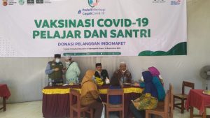 Kegiatan Vaksin Presisi Polsek Bojonggede Tahap 1 Khusus Untuk Pelajar MTS (SMP) Diatas Usia 12 Tahun dan Warga Masyarakat Kelurahan Pabuaran