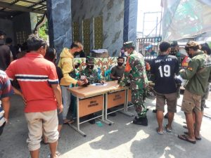 Serbuan Vaksinasi TNI, Danramil 02/TB: Masyarakat Jangan Takut Untuk Divaksin Silahkan Datang dan Mendaftar