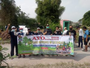 Warga Bersama Dewan Ubay, Pemdes Jatimulya Developer Gelar Gotong Royong Bersihkan Waduk Duta Bandara