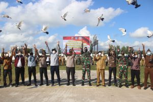 Danrem 162 dan Kapolda NTB Pimpin Apel Gabungan Vaksinator Covid -19 Dalam Percepatan Laju Vaksinasi di Wilayah Lombok Tengah